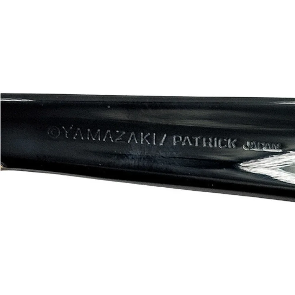 Yamazaki 18/8 Stainless LINDI Black Handle GOLD Accent Vintage Slotted Spoon 1-2